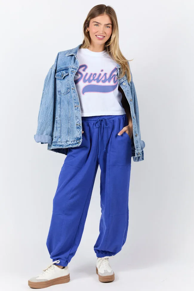 One Step Farther Cobalt Jogger Sweatpants