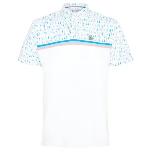 Original Penguin Broken Tees Print Polo Shirt - Bright White