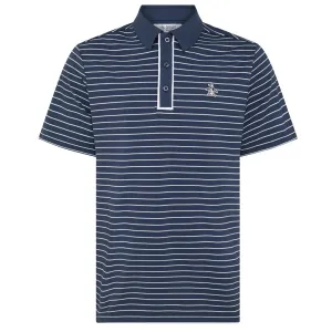 Original Penguin Heritage Stripe Polo Shirt - Black Iris