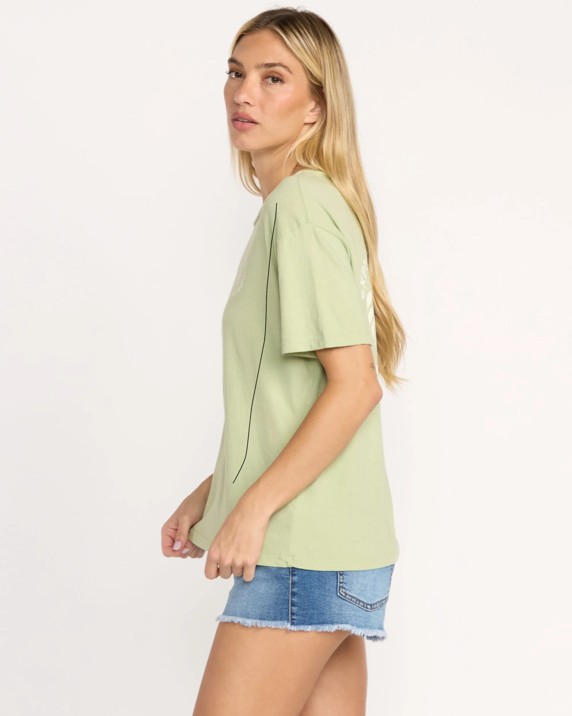 Paradise Calling Tee - Pistachio Billabong