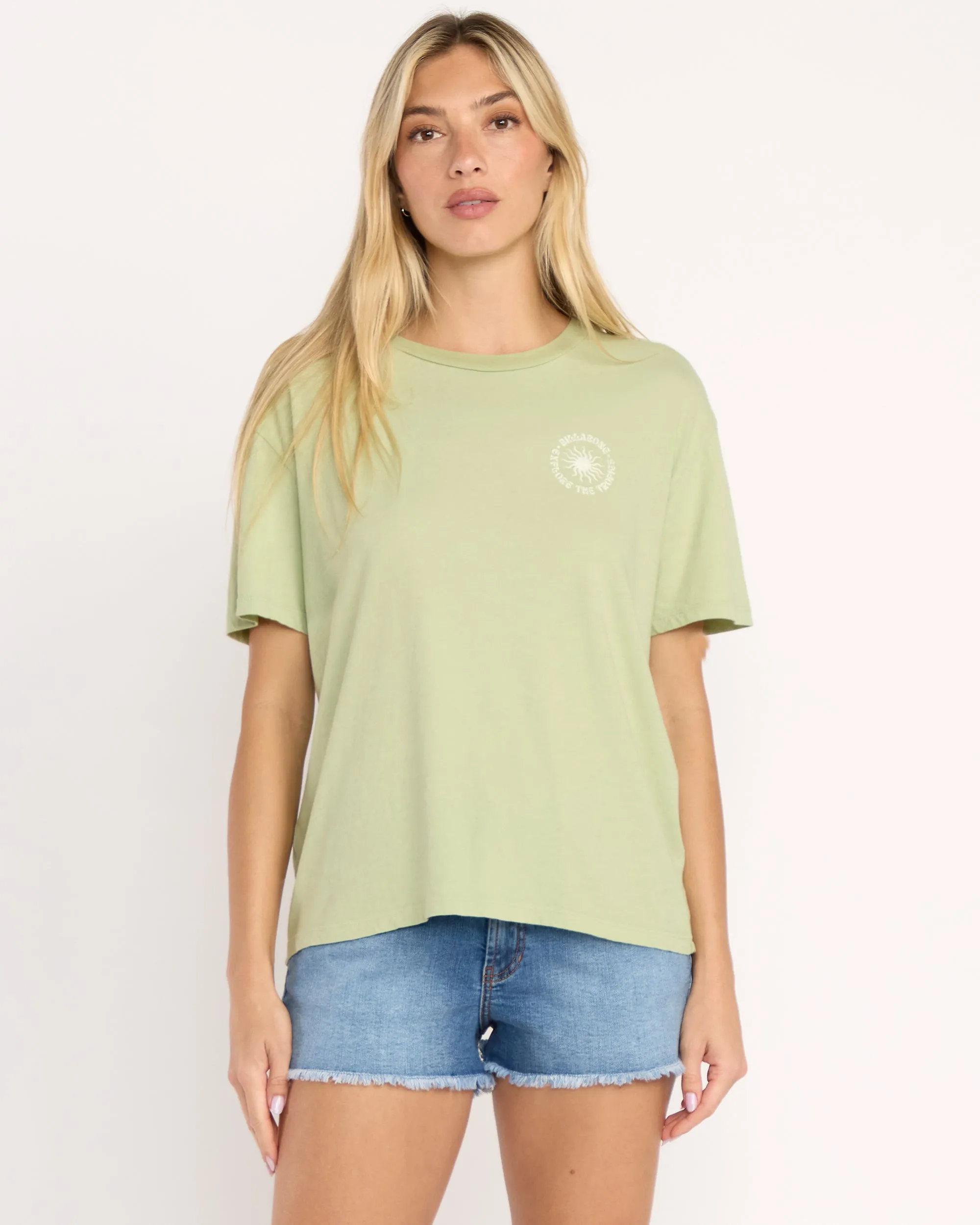 Paradise Calling Tee - Pistachio Billabong