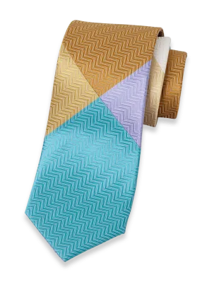 Patchwork Woven Silk Tie - Multi