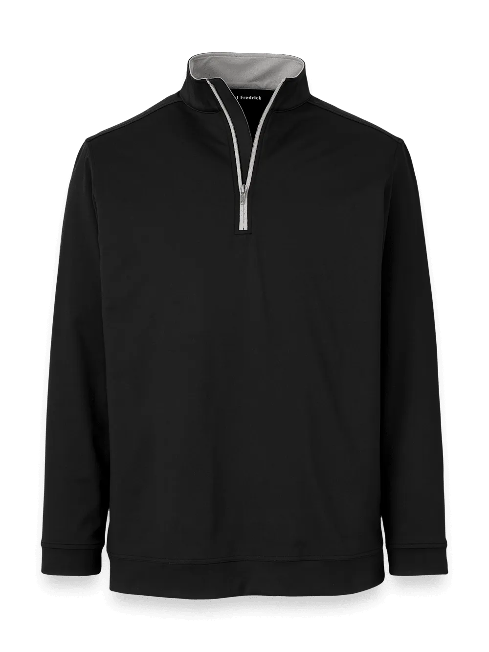 Performance Blend Quarter Zip Mock Neck - Black