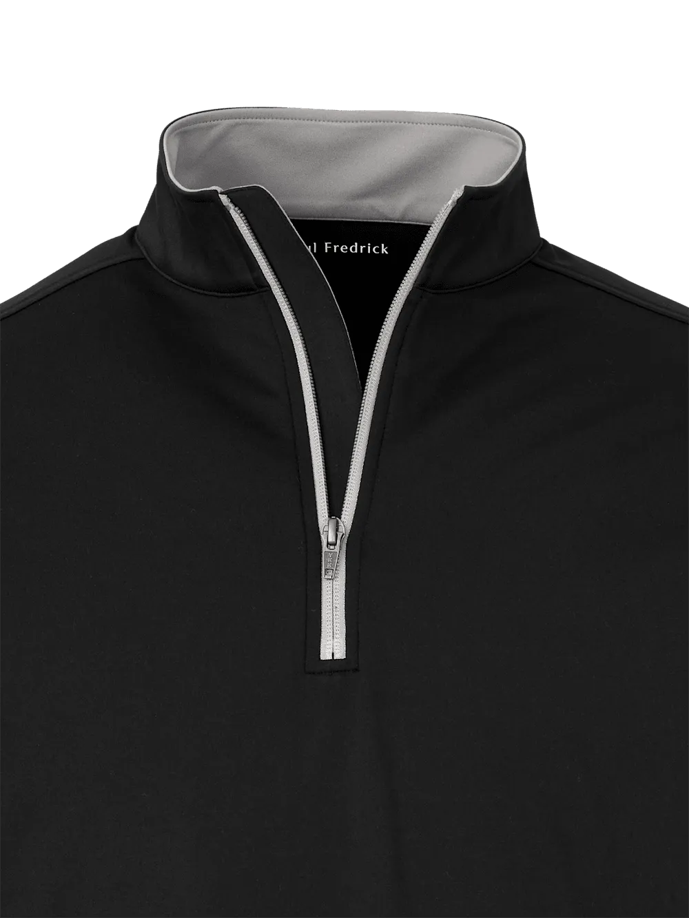 Performance Blend Quarter Zip Mock Neck - Black