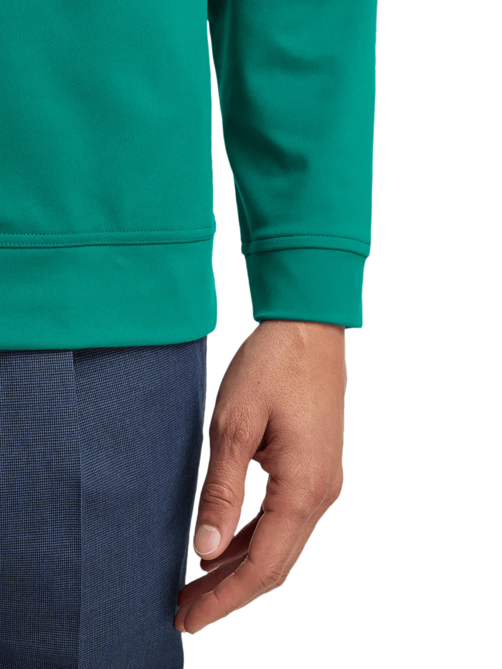 Performance Blend Quarter Zip Mock Neck - Green