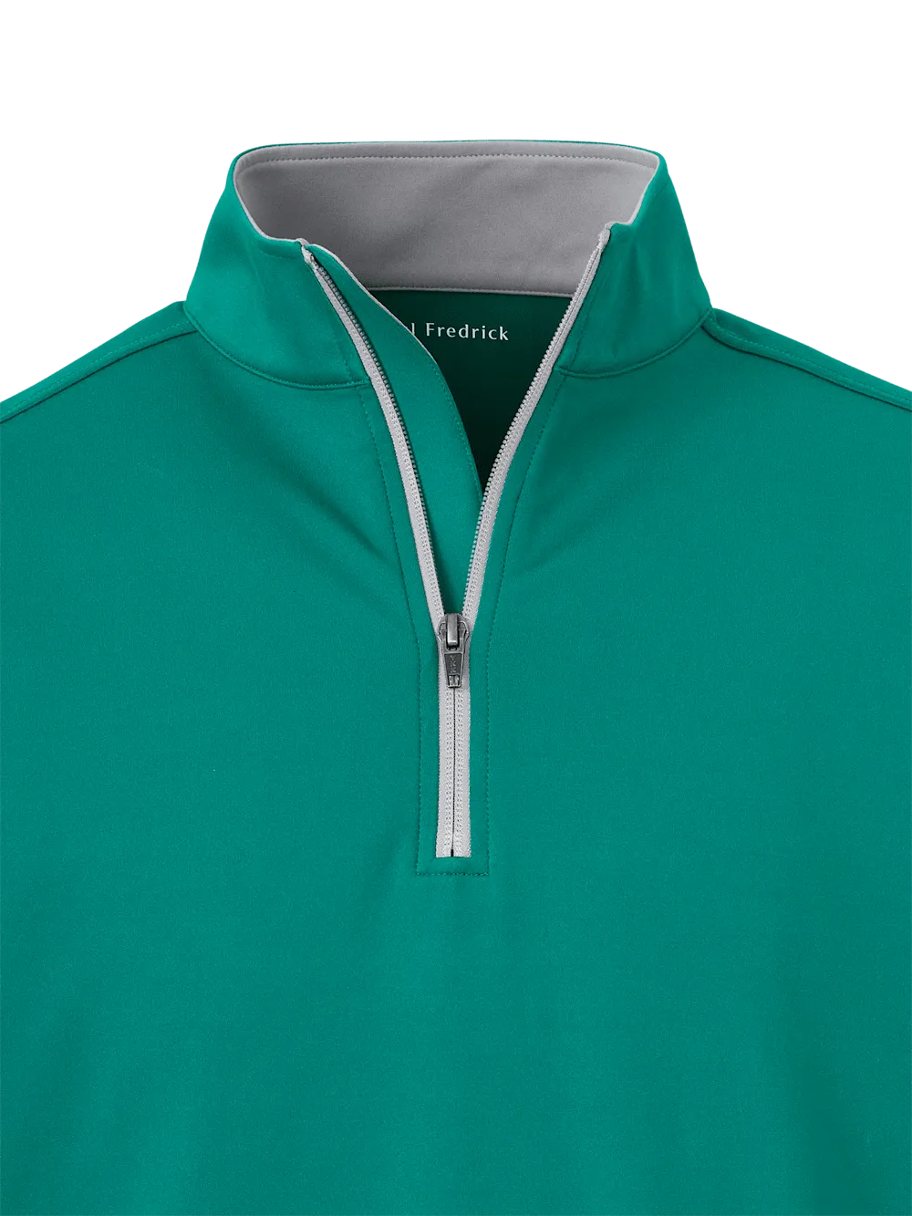Performance Blend Quarter Zip Mock Neck - Green