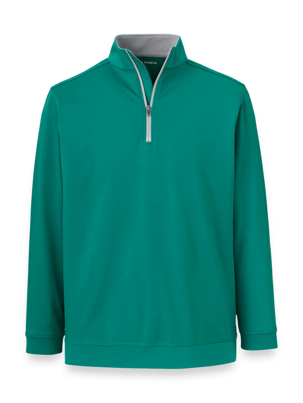 Performance Blend Quarter Zip Mock Neck - Green