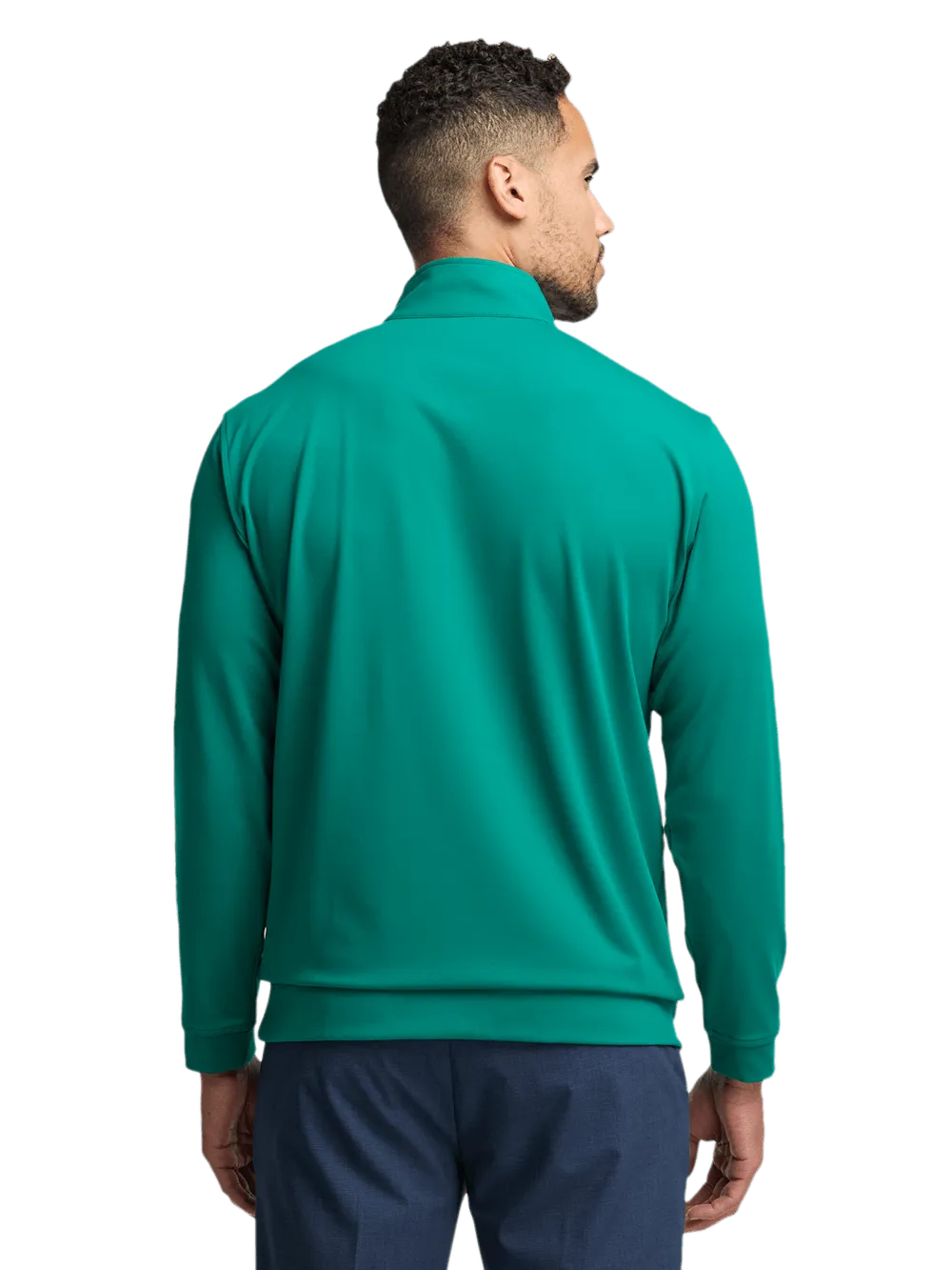 Performance Blend Quarter Zip Mock Neck - Green
