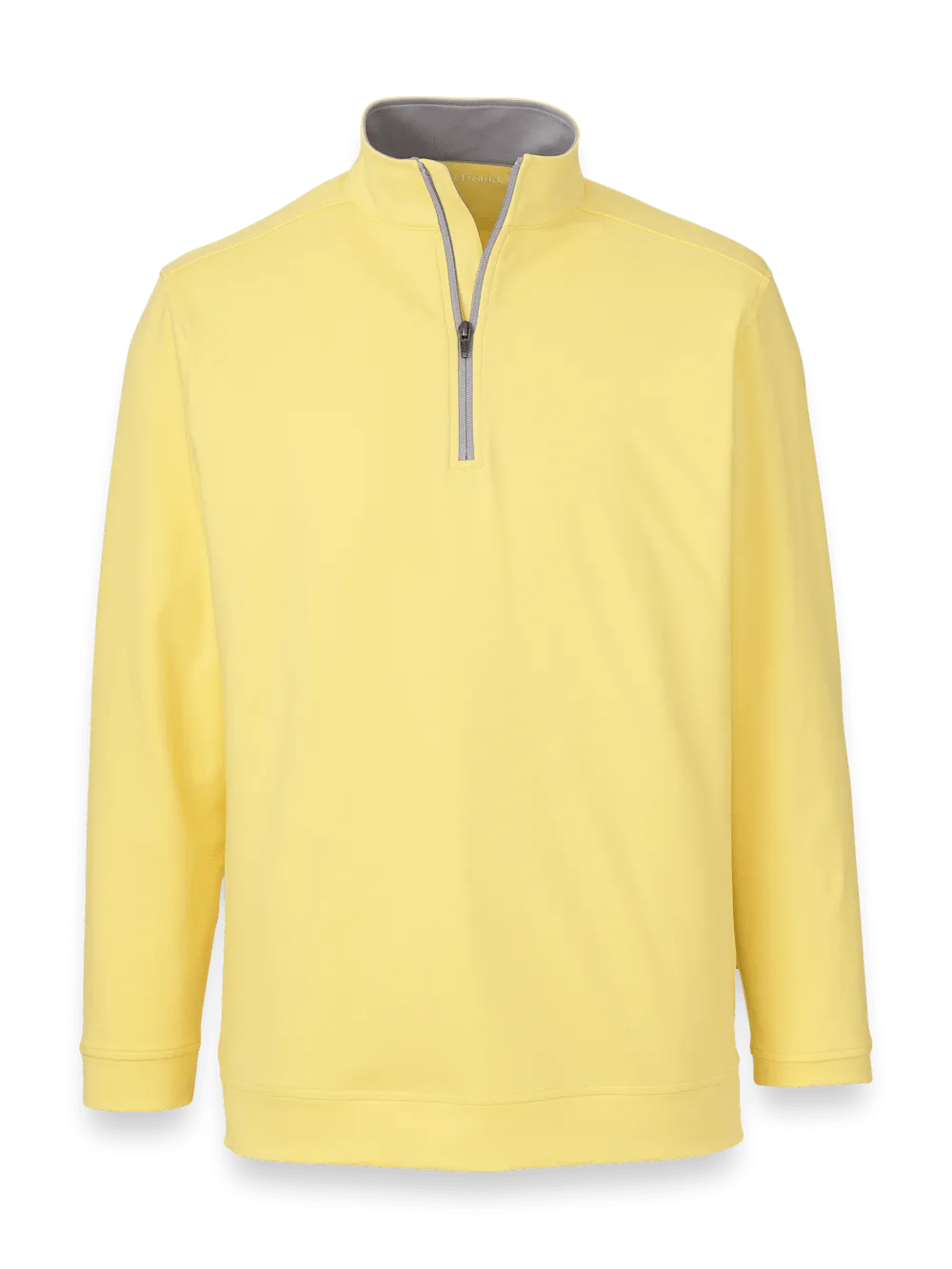Performance Blend Quarter Zip Mock Neck - Yellow