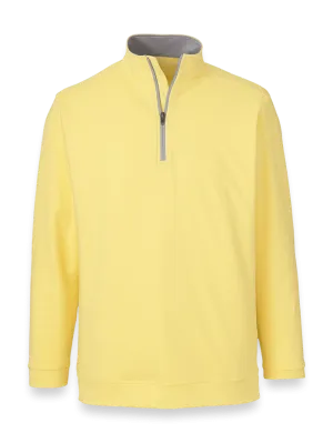 Performance Blend Quarter Zip Mock Neck - Yellow