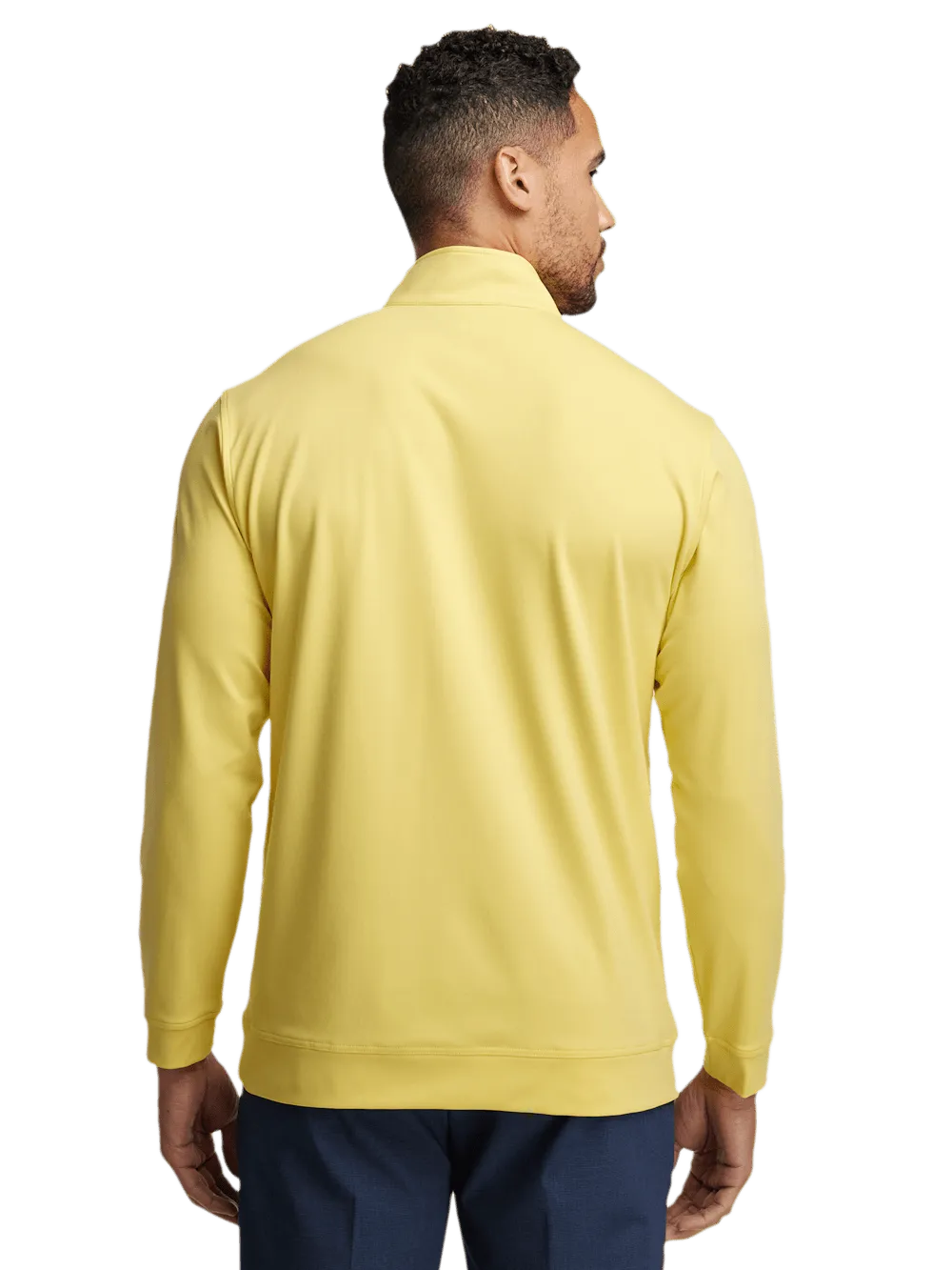 Performance Blend Quarter Zip Mock Neck - Yellow