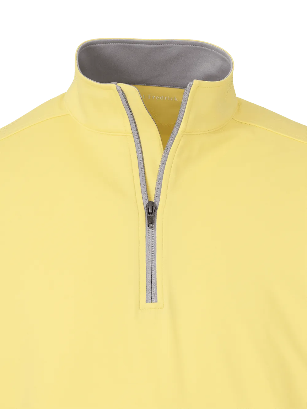 Performance Blend Quarter Zip Mock Neck - Yellow