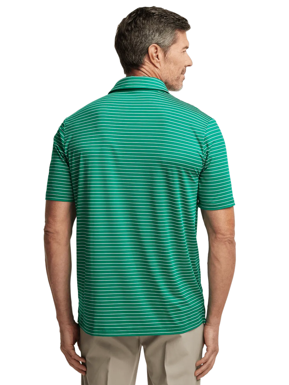 Performance Blend Three Button Polo - Green
