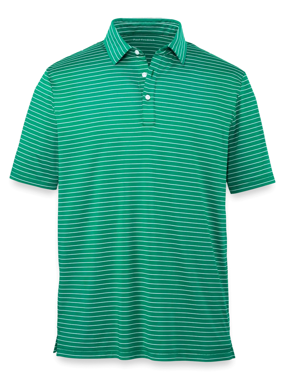 Performance Blend Three Button Polo - Green