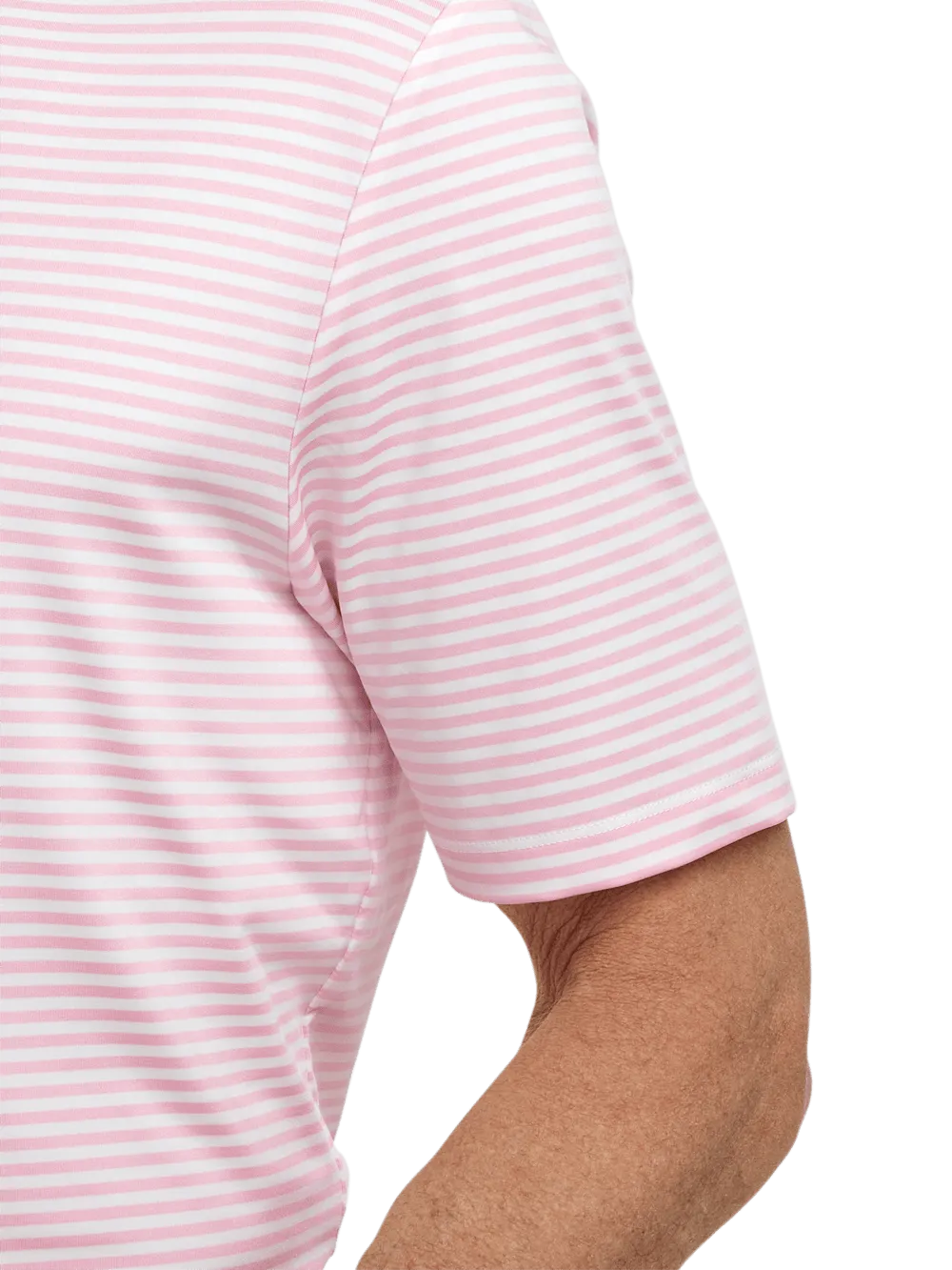 Performance Blend Three Button Polo - Pink