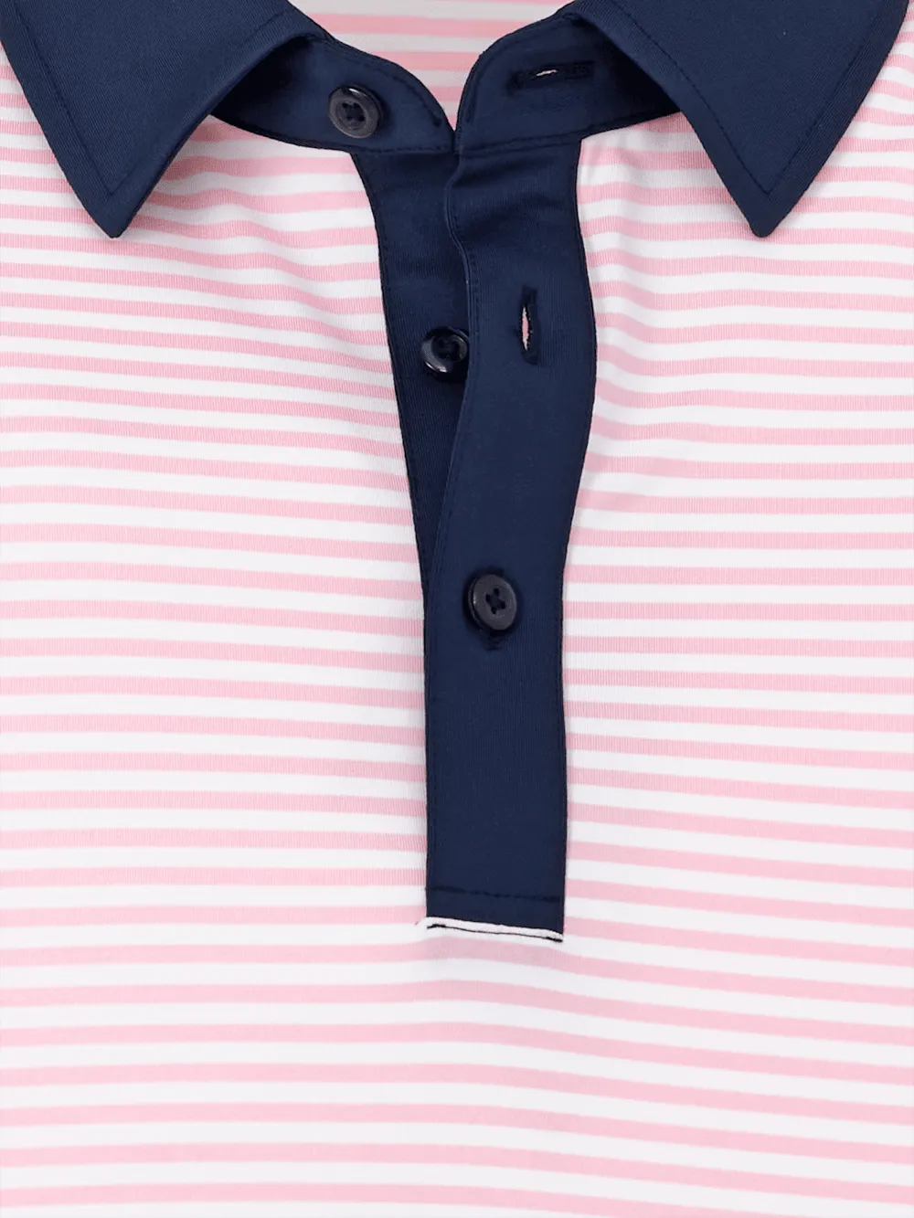 Performance Blend Three Button Polo - Pink