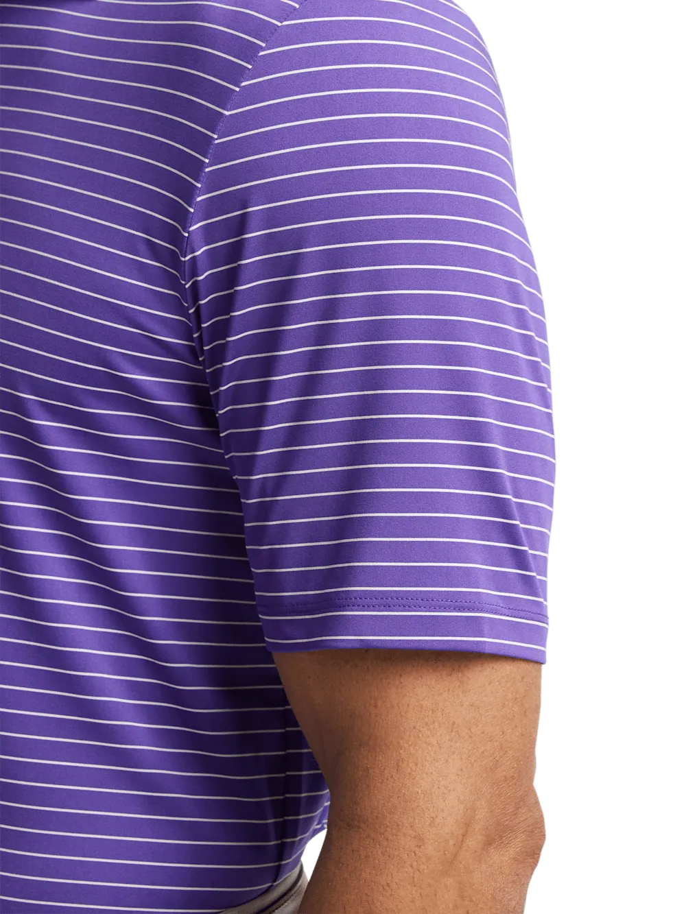 Performance Blend Three Button Polo - Purple