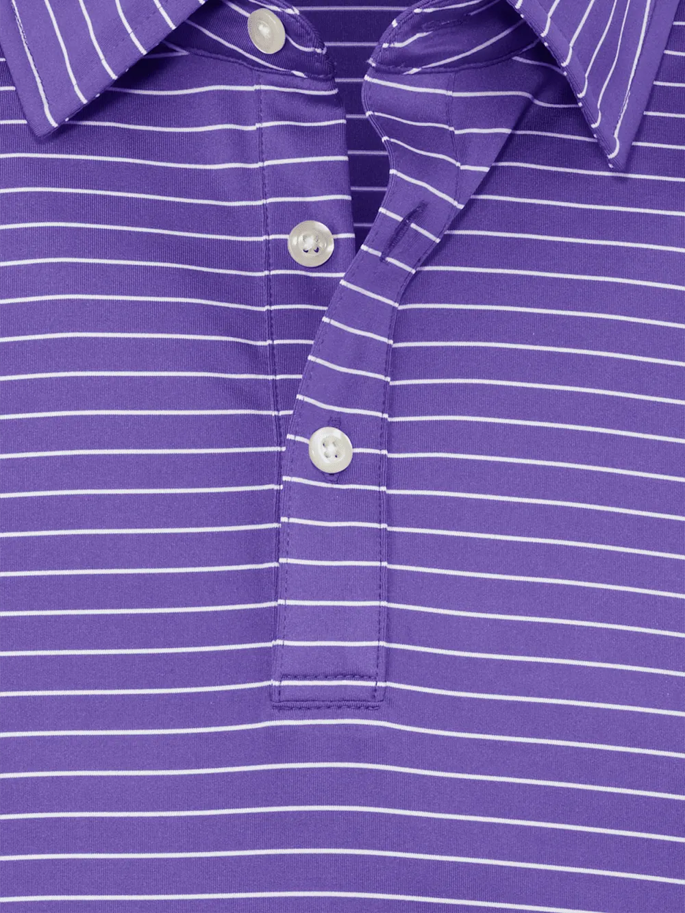 Performance Blend Three Button Polo - Purple