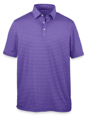 Performance Blend Three Button Polo - Purple