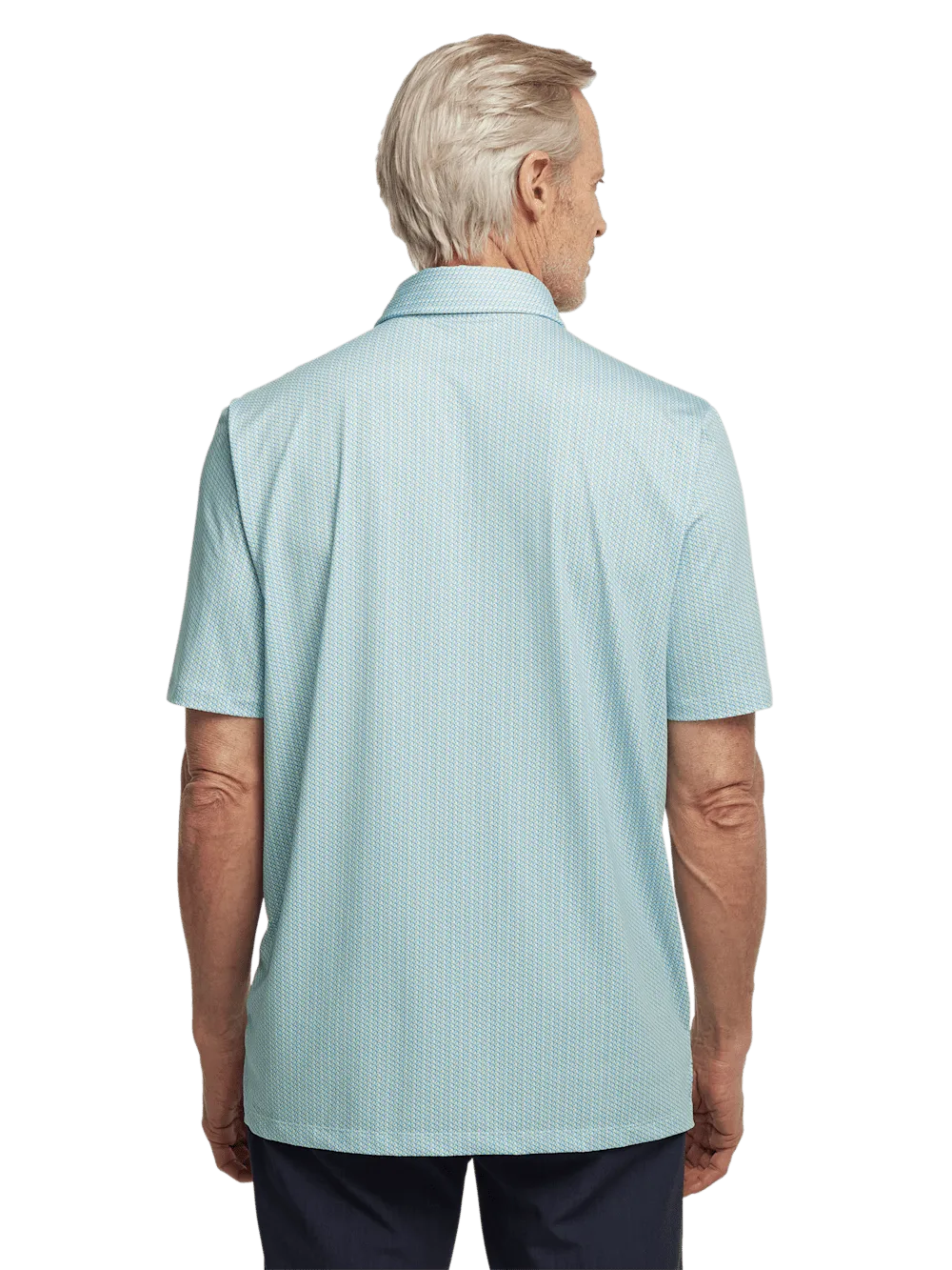 Performance Blend Three Button Polo - Yellow Multi
