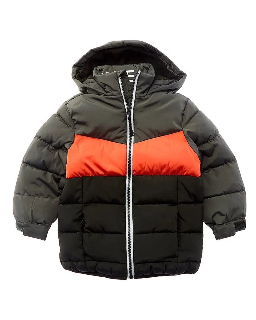 Perry Ellis Colorblocked Puffer Jacket