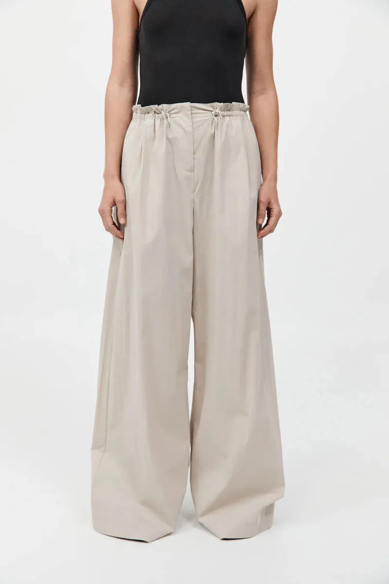 Petit Paperbag Waist Pants in Creme