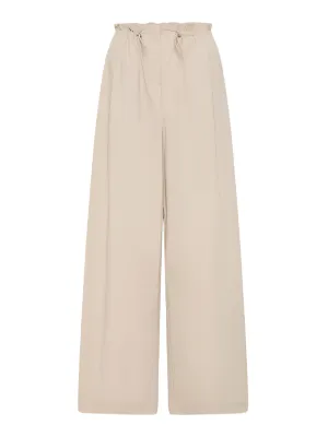 Petit Paperbag Waist Pants in Creme