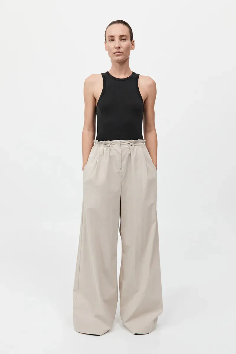 Petit Paperbag Waist Pants in Creme