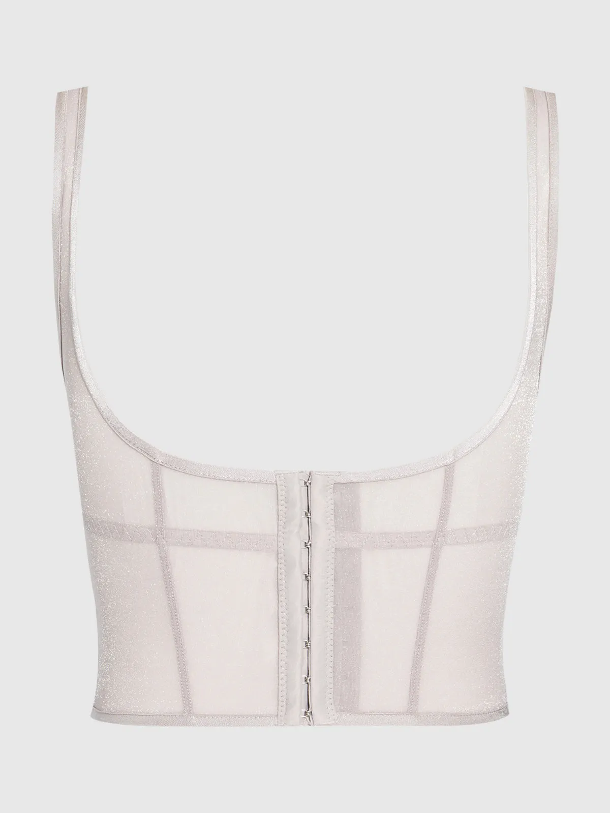 Pia Unlined Underwire Mesh Bustier by Frederick's of Hollywood