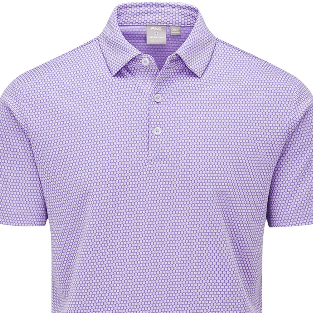 Ping Halcyon SensorCool Polo Shirt - Cool Lilac Multi