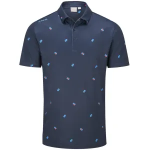 Ping Two Tone SensorCool Polo Shirt - Navy/Poppy