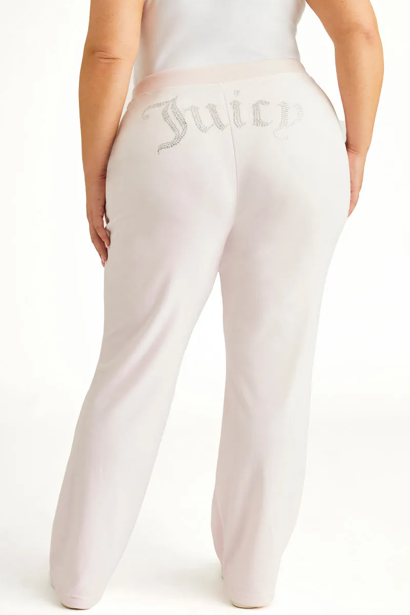 Plus-Size OG Big Bling Velour Track Pants Juicy Couture