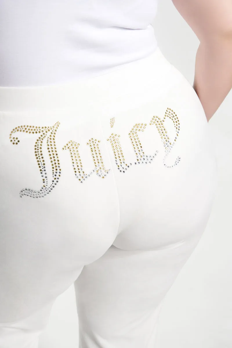 Plus-Size Ombre Big Bling Velour Track Pants Juicy Couture