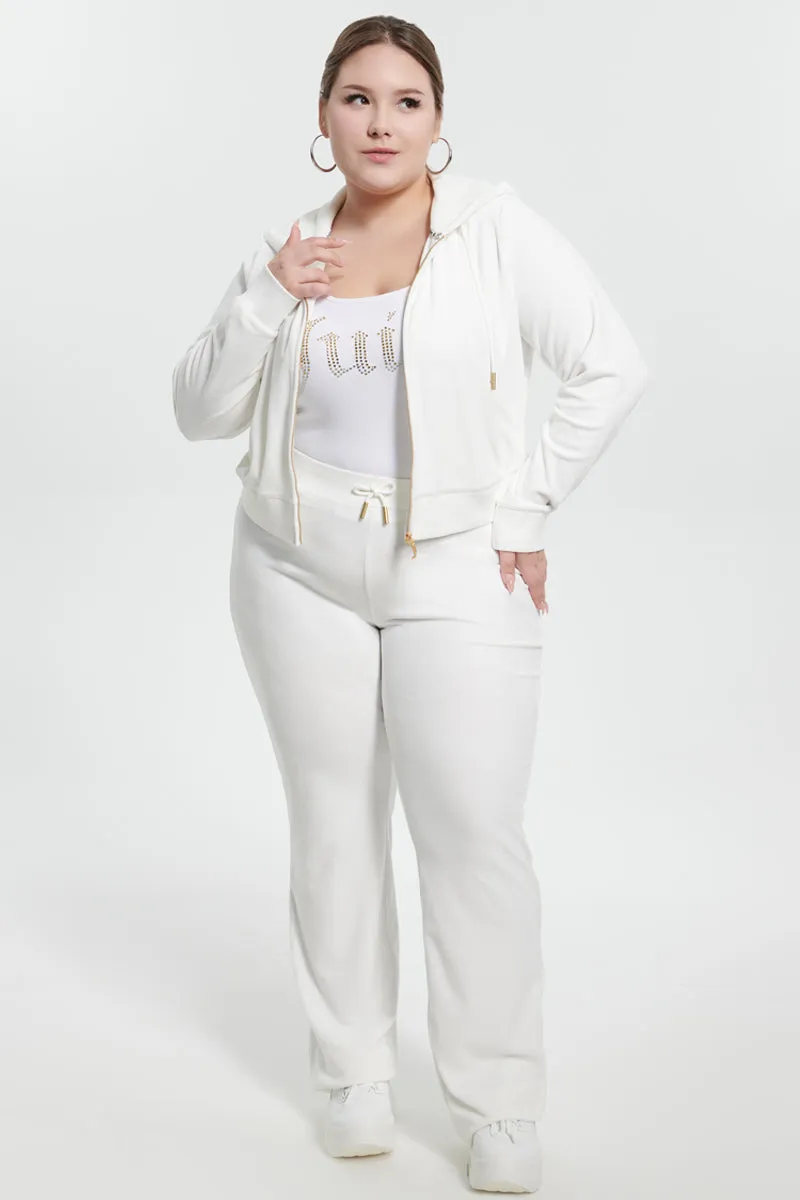 Plus-Size Ombre Big Bling Velour Track Pants Juicy Couture