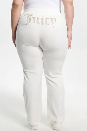 Plus-Size Ombre Big Bling Velour Track Pants Juicy Couture