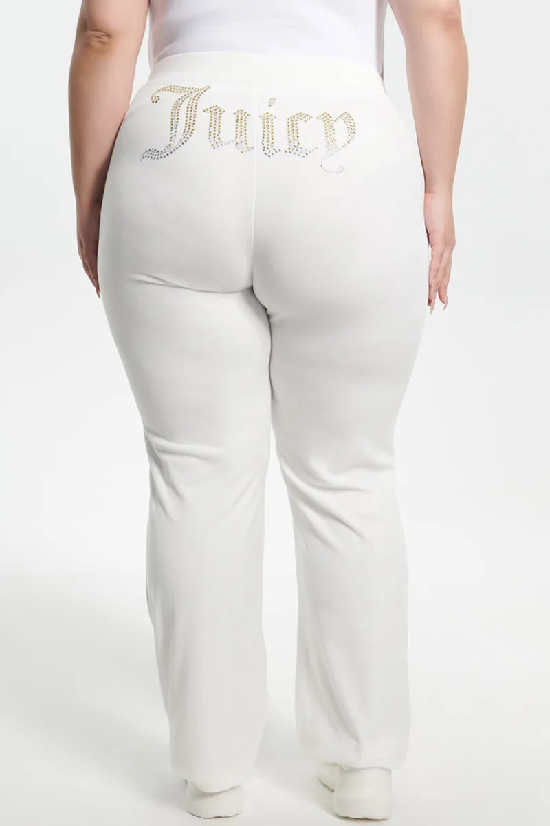 Plus-Size Ombre Big Bling Velour Track Pants Juicy Couture