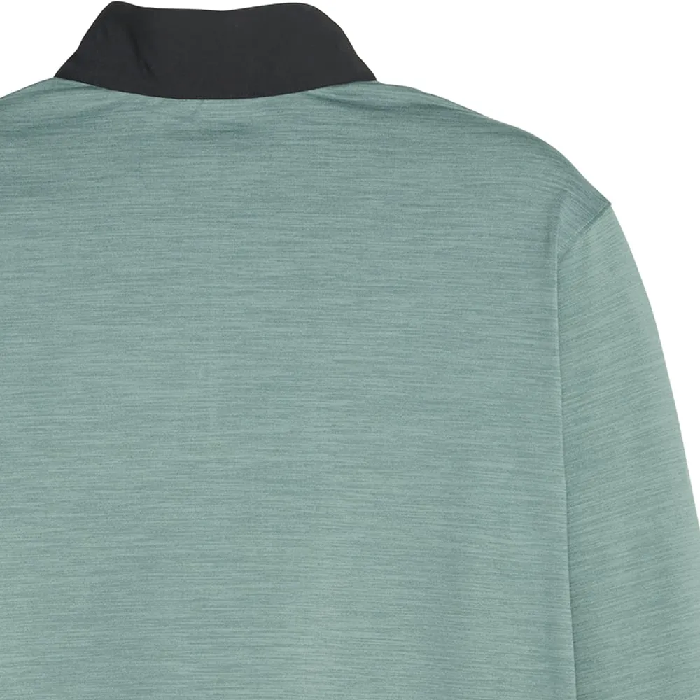 Puma Cloudspun Colour Block 1/4 Zip Pullover - Puma Black/Eucalyptus Heather