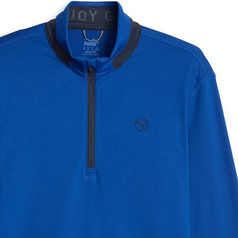 Puma Lightweight 1/4 Zip Pullover - Festive Blue/Navy Blazer
