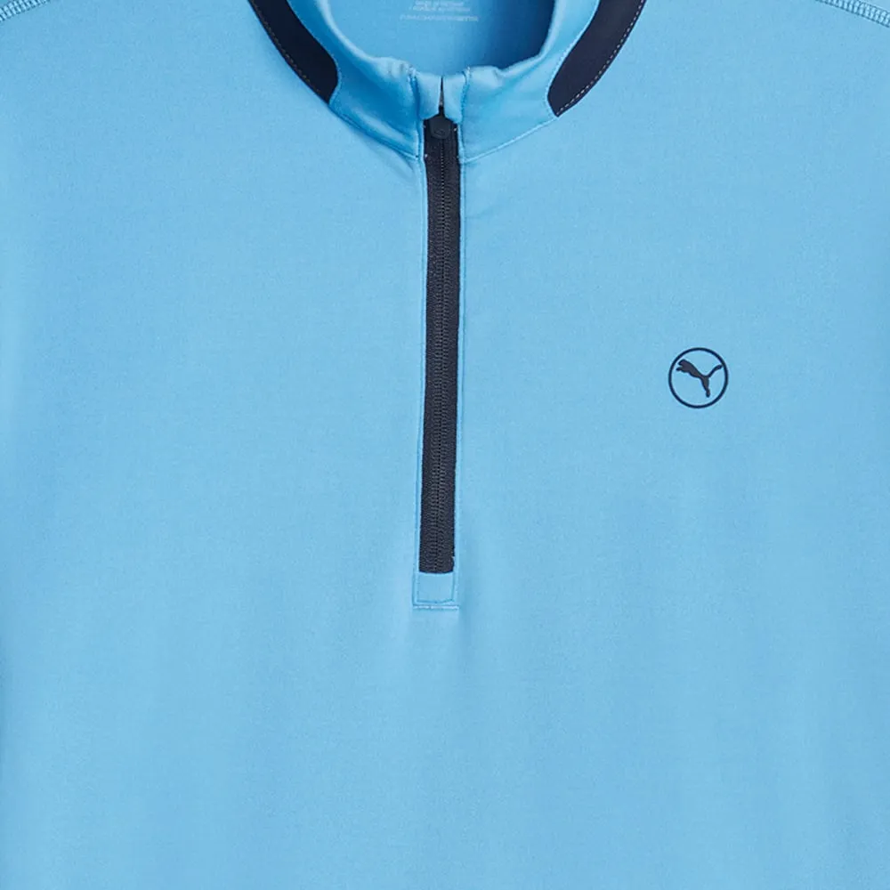 Puma Lightweight 1/4 Zip Pullover - Regal Blue/Navy Blazer