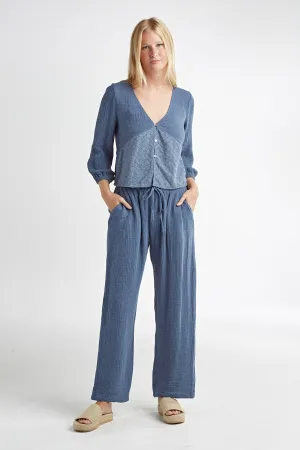 Red Haute Gauze Pants