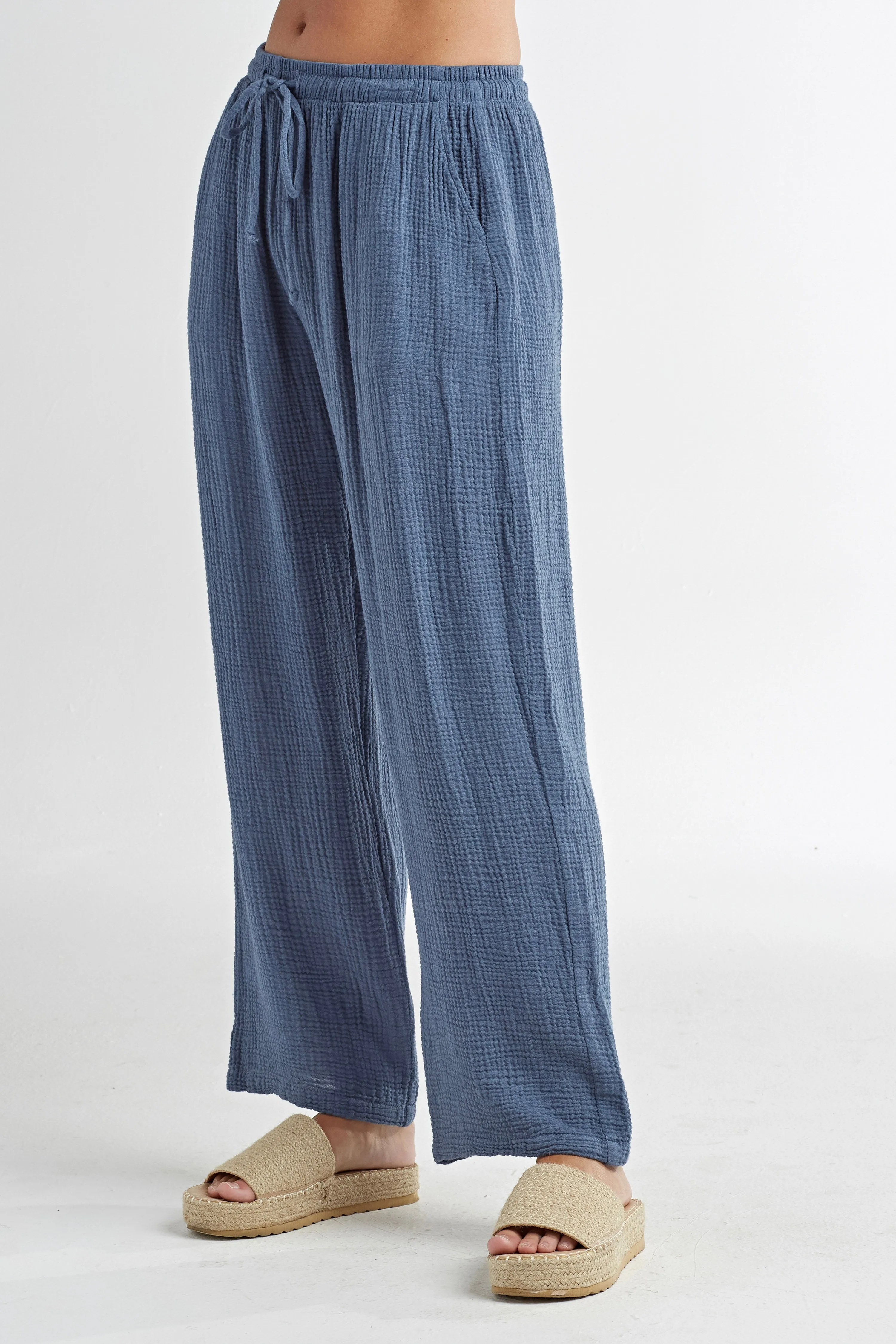 Red Haute Gauze Pants