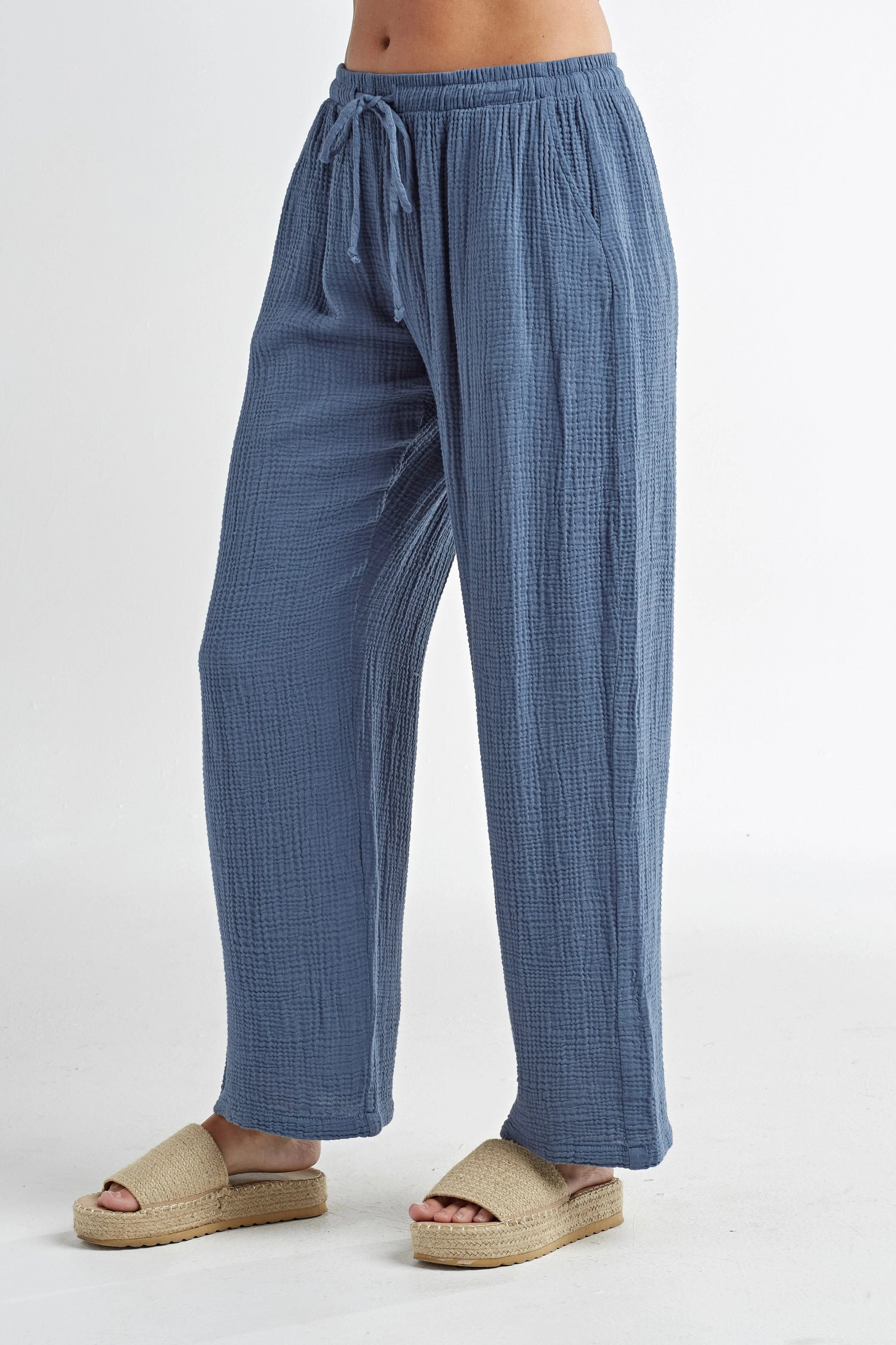 Red Haute Gauze Pants