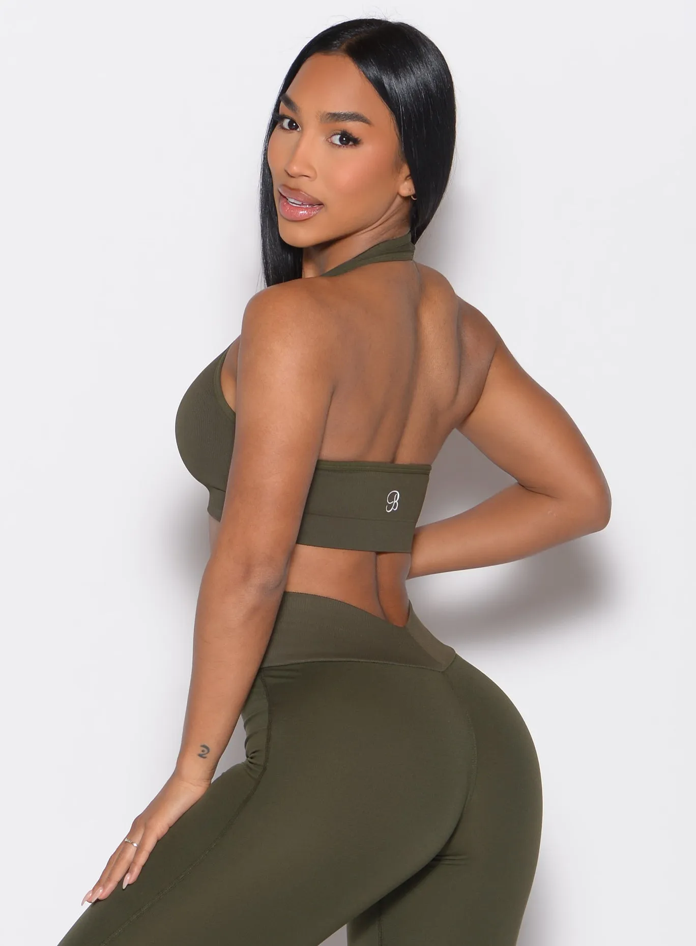 Rib Backless Bra Bombshell