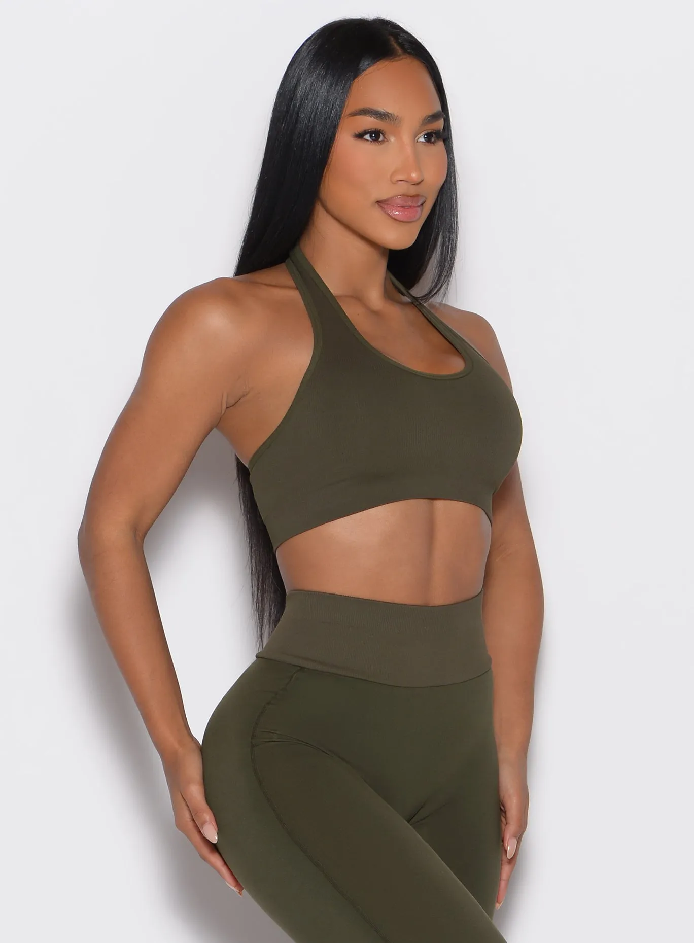 Rib Backless Bra Bombshell