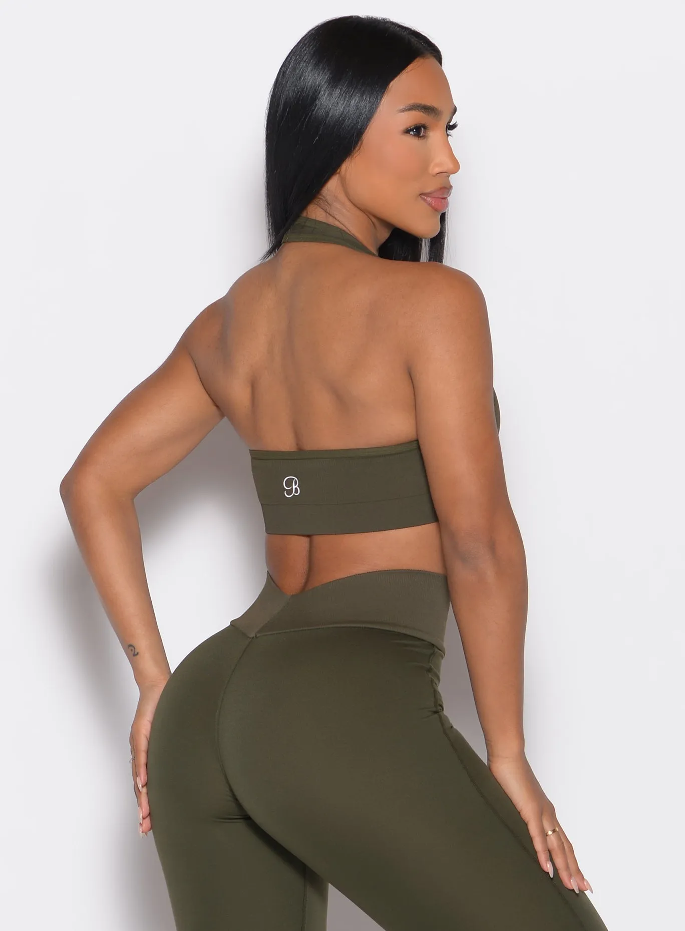 Rib Backless Bra Bombshell