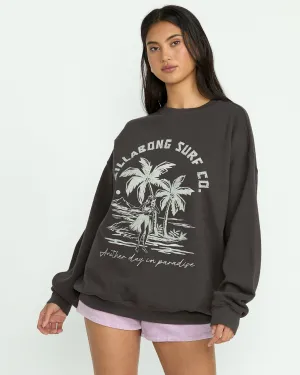 Ride In Crew Sweatshirt - Black Sands Billabong