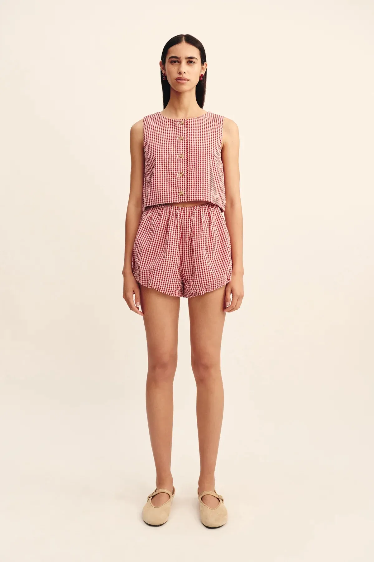 Rio Top in Red Gingham