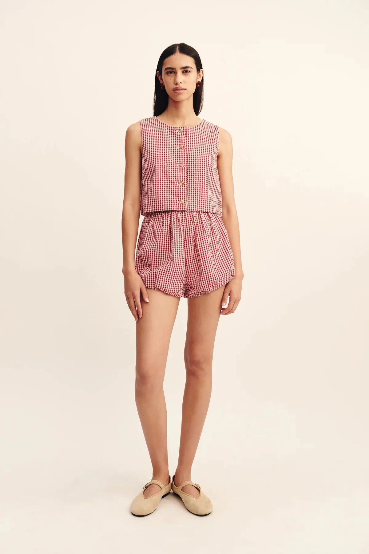 Rio Top in Red Gingham