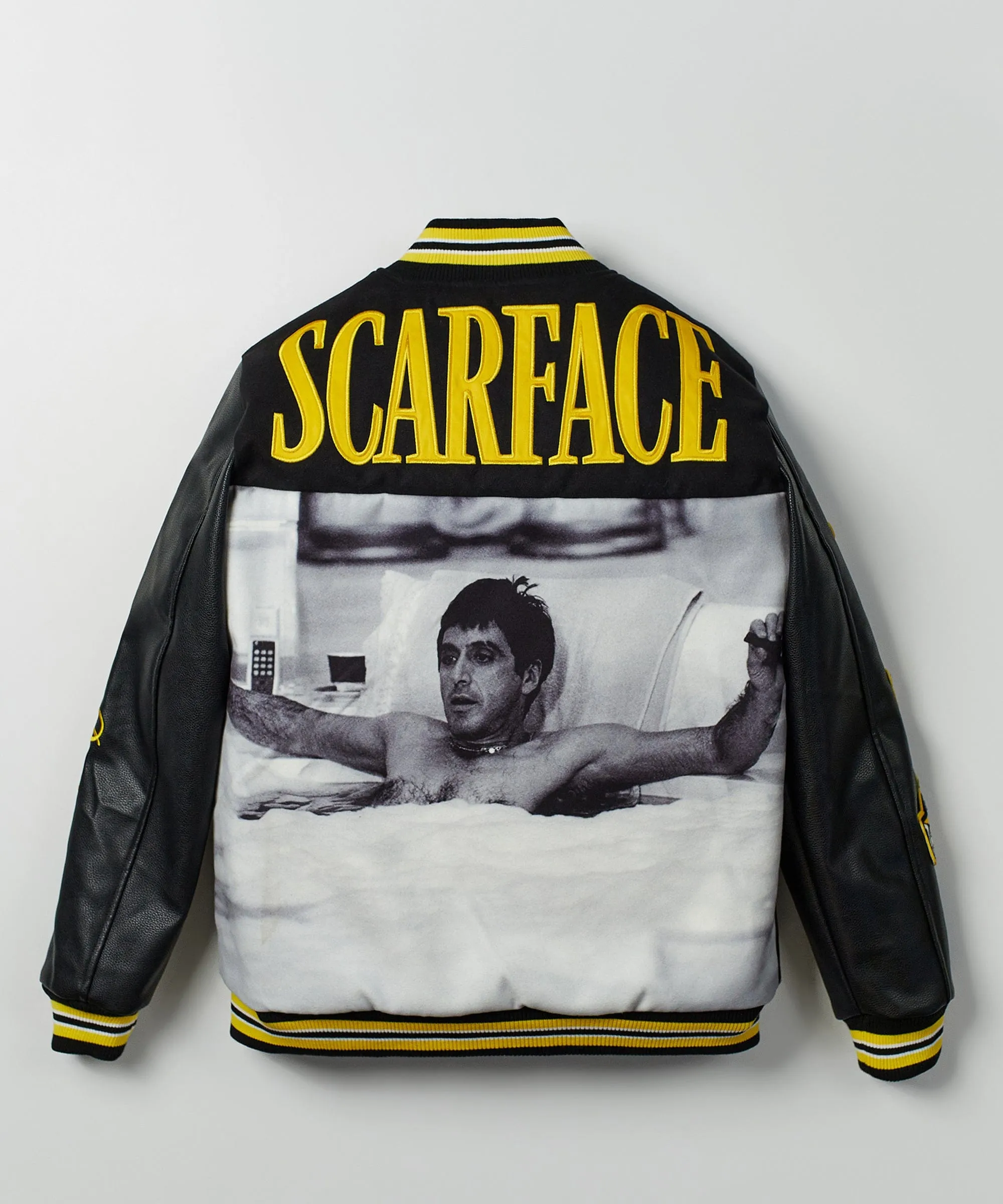 Scarface the World Varsity Jacket - Yellow