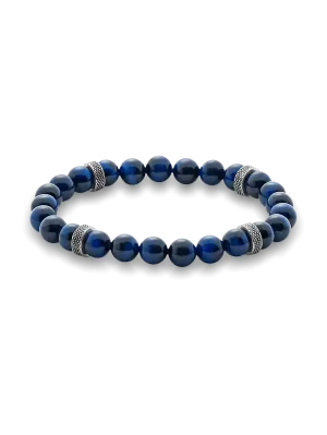 Semi Precious Bead Bracelet - Navy